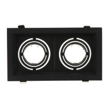 1Stk Schwarz LED Decken Spot Halter Aluminiumlegierung Einstellbar