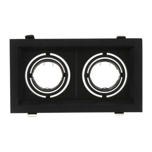 1Stk Schwarz LED Decken Spot Halter Aluminiumlegierung Einstellbar