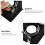 1Stk Schwarz LED Decken Spot Halter Aluminiumlegierung Einstellbar 3