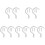 10Sets Multi-Function Snooker Hooks Durable Iron Billiard Storage 3