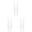 3St Duurzame Plastic Soprano Saxofoon Head Voor Beginners En 8