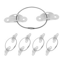 15Sets White 304 Stainless Steel Furniture Anchors Baby Proofing Kit