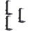 3Pcs Portable Headphone Stand Headset Rack Black Headphone Storage 7