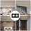 1Stk Schwarz LED Decken Spot Halter Aluminiumlegierung Einstellbar 9