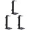 3Pcs Portable Headphone Stand Headset Rack Black Headphone Storage 2