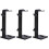 3Pcs Portable Headphone Stand Headset Rack Black Headphone Storage 4