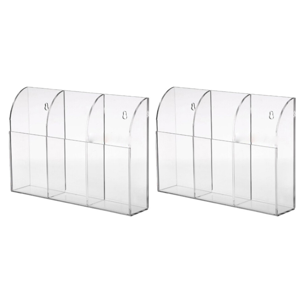 3Sets Acrylic Home Storage Rack For Tv Remote And Small Items 3631600321690