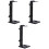 3Pcs Portable Headphone Stand Headset Rack Black Headphone Storage 3