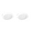 2Pcs White Ceramic Baking Pans Double Handle for Kitchen Oven Use 5