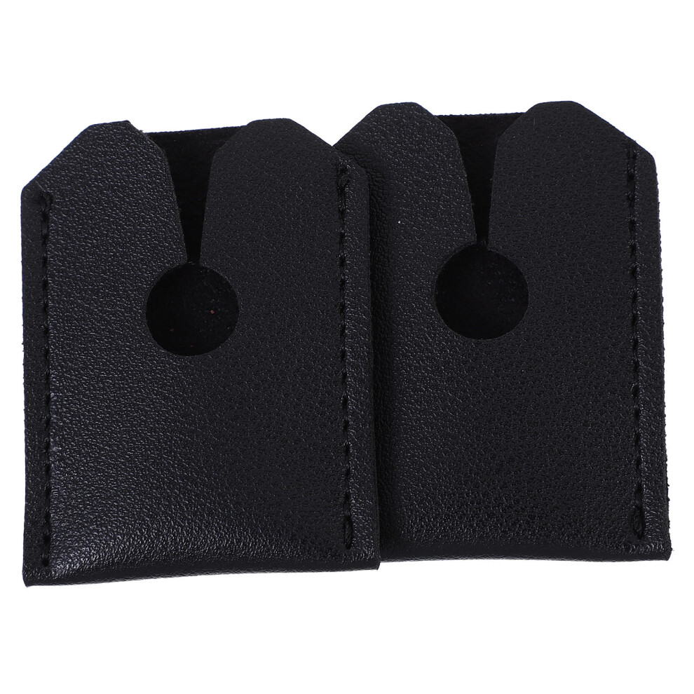 Vaguelly 10Pcs Black Razor Head Sleeve Guards Manual Razor Protector