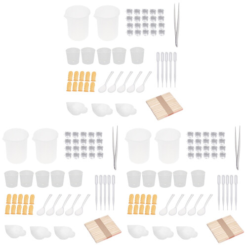 303Pcs Epoxy Kit for DIY Making Plastic Wood Tools Assorted 2