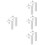 4Sets Rust-Resistant White Steel Projector Screen Bracket Wall Mount 8
