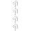 4Sets Rust-Resistant White Steel Projector Screen Bracket Wall Mount 10