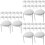 150Pcs Plastic Pizza Serving Tripod Stackable Anti-Stick Fixing Rack 8