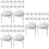 150Pcs Plastic Pizza Serving Tripod Stackable Anti-Stick Fixing Rack 9
