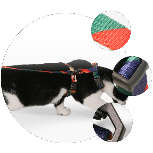 Cat Kitten Harness With Leash Cat-Walking Pulling Rope Pet Strap 2