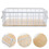 2Pcs White Wire Mesh Basket Small Metal Organizer for Kitchen 11