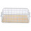 2Pcs White Wire Mesh Basket Small Metal Organizer for Kitchen 2