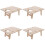 4pcs Folding Wine Table Wooden Mini Wine Rack 5
