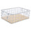2Pcs White Wire Mesh Basket Small Metal Organizer for Kitchen 1
