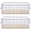 2Pcs White Wire Mesh Basket Small Metal Organizer for Kitchen 7