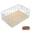 2Pcs White Wire Mesh Basket Small Metal Organizer for Kitchen 3