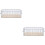 2Pcs White Wire Mesh Basket Small Metal Organizer for Kitchen 8