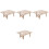 4pcs Folding Wine Table Wooden Mini Wine Rack 3