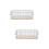 2Pcs White Wire Mesh Basket Small Metal Organizer for Kitchen 9