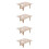 4pcs Folding Wine Table Wooden Mini Wine Rack 8