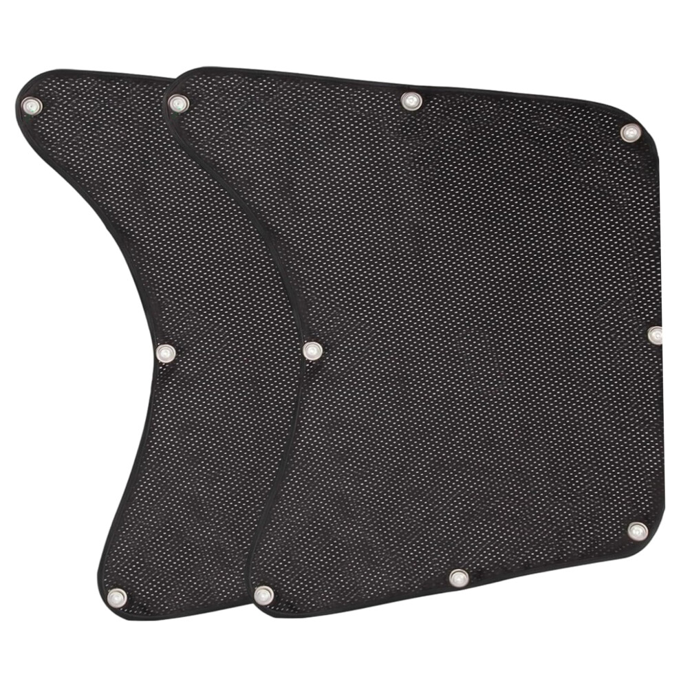 2Pcs Semi Truck Sun Shade Uv Heat Protection Durable Mesh Side Window Shade With Strong Suction Cups 9070919831355
