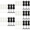 30Pcs Compact Mini Mannequin Model Durable Doll Skirt Stand Black 11