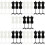 30Pcs Compact Mini Mannequin Model Durable Doll Skirt Stand Black 9
