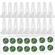 3Sets White Hydroponic Grow Baskets Durable Soilless Planting Cups