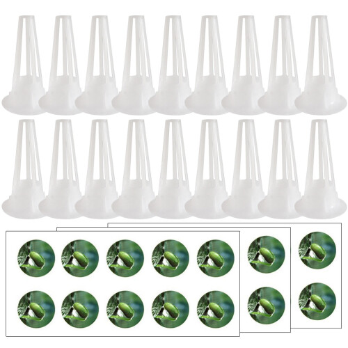 3Sets White Hydroponic Grow Baskets Durable Soilless Planting Cups