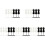 30Pcs Compact Mini Mannequin Model Durable Doll Skirt Stand Black 3
