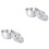2Pcs Silver Stainless Steel Steamed Egg Bowls Kitchenware 4