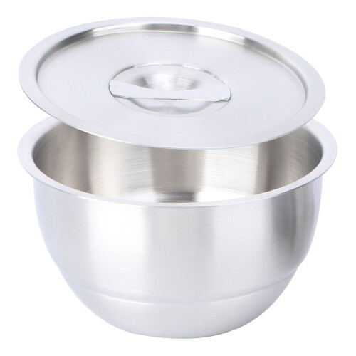 2Pcs Silver Stainless Steel Steamed Egg Bowls Kitchenware