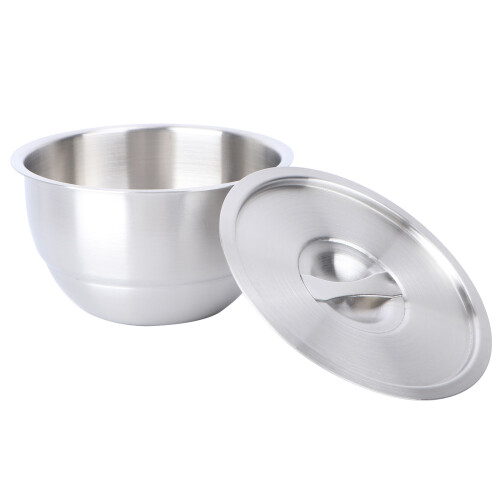 2Pcs Silver Stainless Steel Steamed Egg Bowls Kitchenware 1