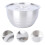 2Pcs Silver Stainless Steel Steamed Egg Bowls Kitchenware 9