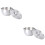 2Pcs Silver Stainless Steel Steamed Egg Bowls Kitchenware 7