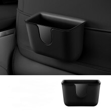 Waterproof LeakProof Car Trash Can with Lid, Dual Compartment Car Organizer for Seat Back Hanging