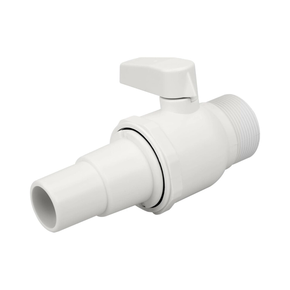 Pvc Swimming Pool Shut Off Valve 1.5 Inch, Leakproof Ball Valve Compatible With Hayward 50 Psi 9113335624504