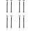 8Stk Bahnsignal Lampe Modell Schwarzes ABS Und 7