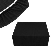 2Stk Schwarze Stretch Klavierbankbezüge, Und Strapazierfähig