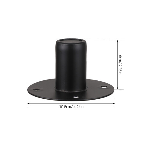 2Stk Robuster Metall Speaker Bracket Schwarz Lautsprecherhalter 1