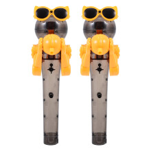 4Stk Kreative Lollipop Aufbewahrung Roboter Kinder Plastik Spielzeug