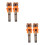 4Pcs Black Plastic Lollipop Holder Toy Creative Robot Candy Storage 6