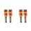 4Pcs Black Plastic Lollipop Holder Toy Creative Robot Candy Storage 9