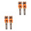 4Pcs Black Plastic Lollipop Holder Toy Creative Robot Candy Storage 8